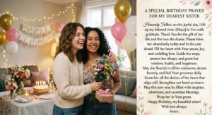 240+ Birthday Prayer for My Sister |Powerful & Loving Words