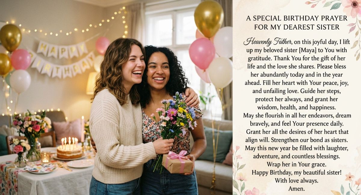 240+ Birthday Prayer for My Sister |Powerful & Loving Words