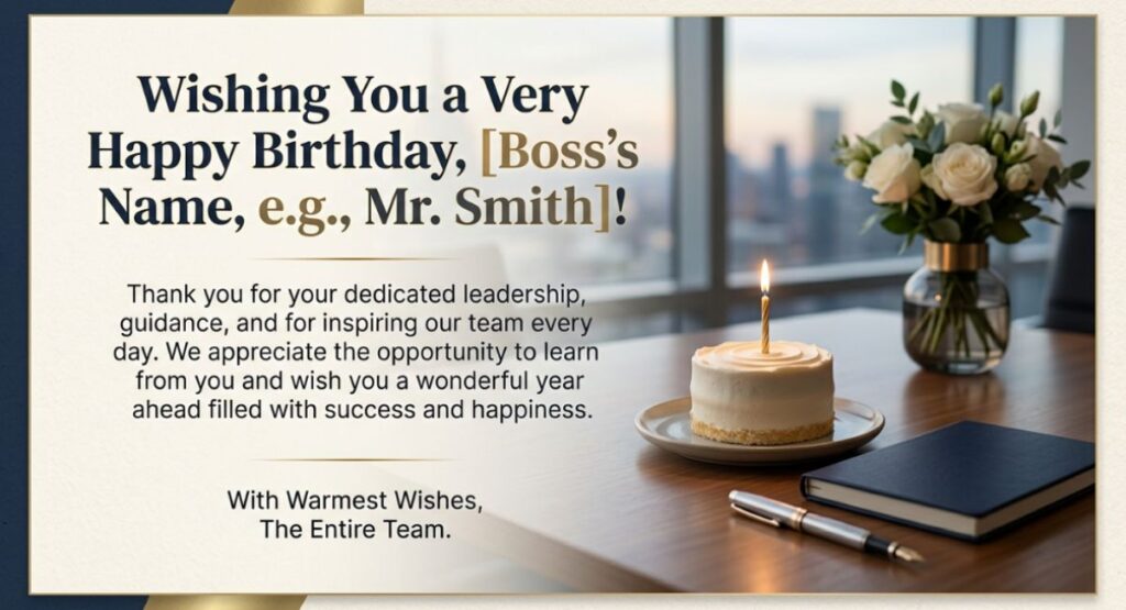 Heart-Touching Birthday Wishes For Boss