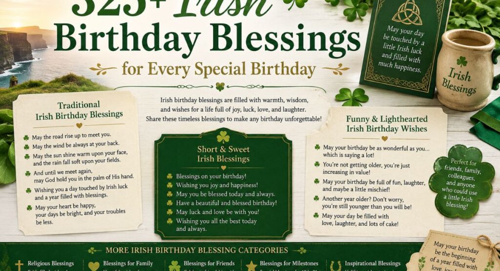 Irish Birthday Blessings For Cards