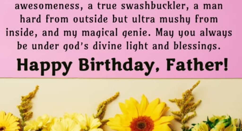 Meaningful Birthday Prayer For A Father