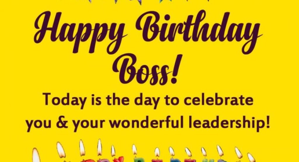One-Line Birthday Wishes For Boss