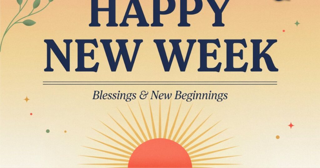 New Week Blessings Quotes
