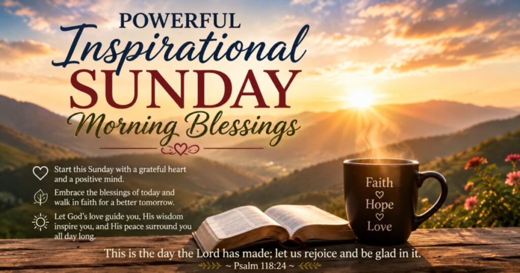 Powerful Inspirational Sunday Morning Blessings