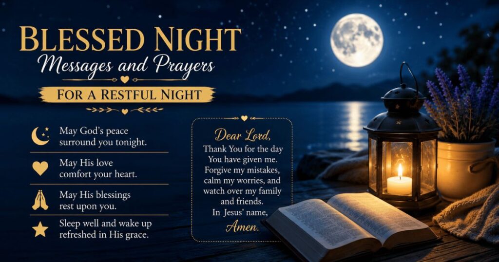 Blessed Night Messages and Prayers for a Restful Night