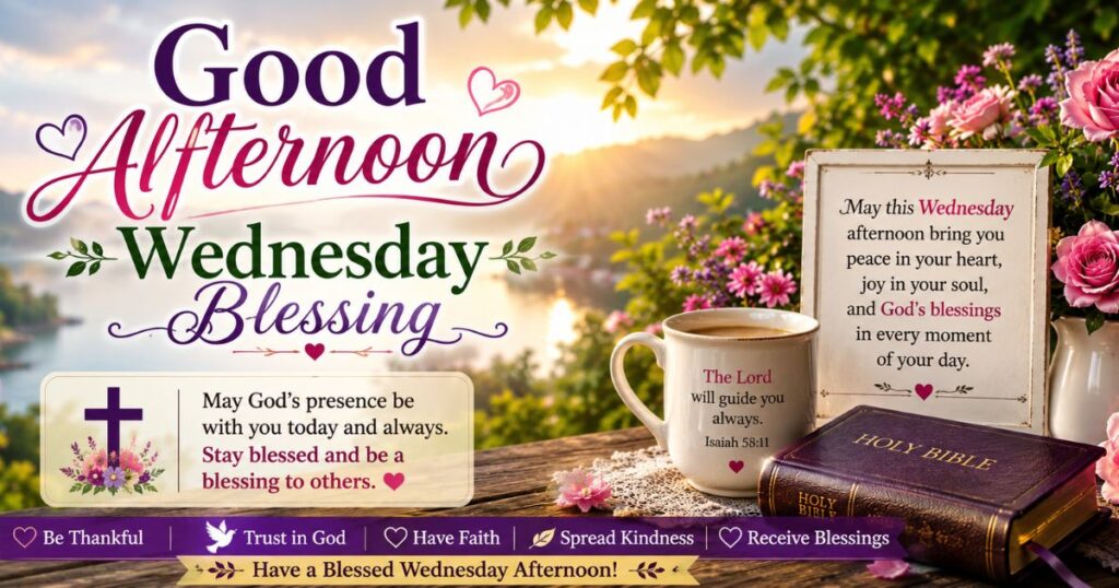 Good Afternoon Tuesday Blessing