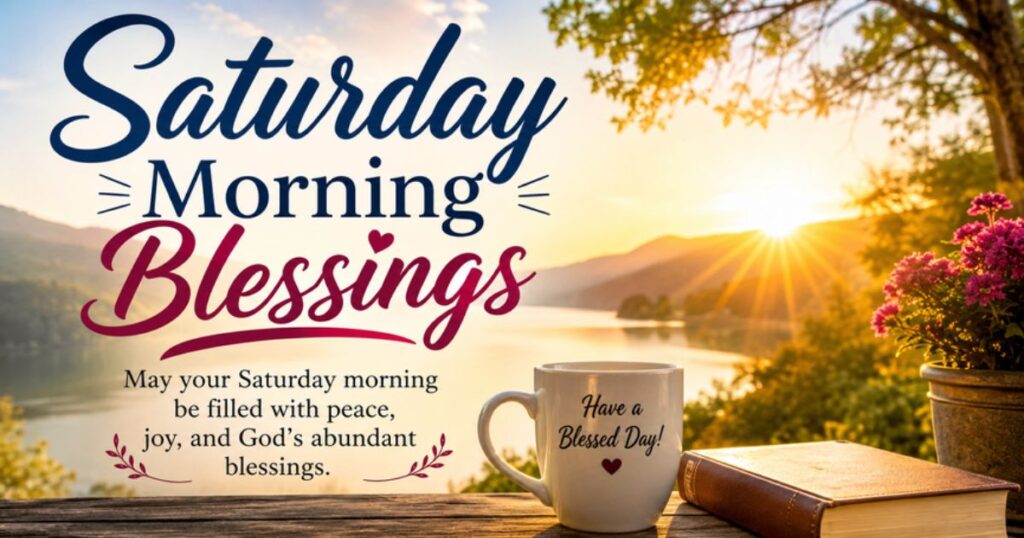 Good Morning Happy Saturday Blessings