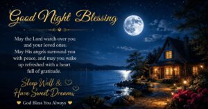 Good night blessing
