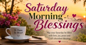 Saturday Morning blessings
